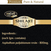 Swadeshi Haridwar Ayurved Shudh Shilajit Premium Himalayan Organic Trace 20 gm