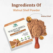 Walnut Shell Powder – Natural Ayurvedic Exfoliating Powder for Skin & Face Scrub
